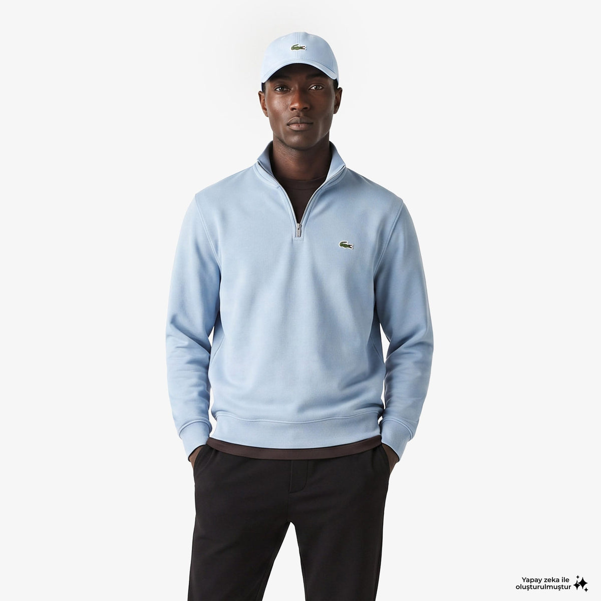 Lacoste Regular Fit Erkek Gri Sweatshirt
