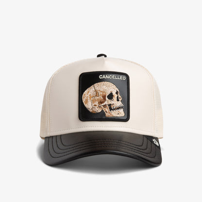 Goorin Bros Faux Leather Skull Unisex Beyaz Şapka