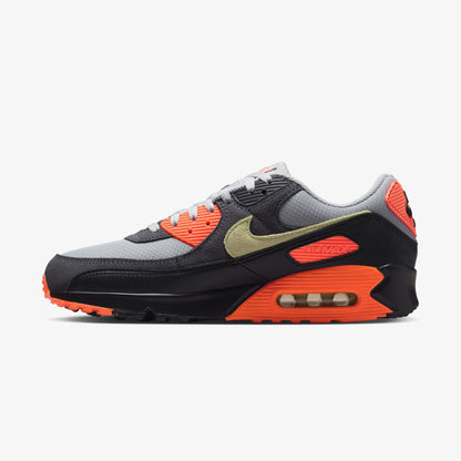 Nike Air Max 90 Smoke Grey/hyper Crimson Erkek Siyah Spor Ayakkabı