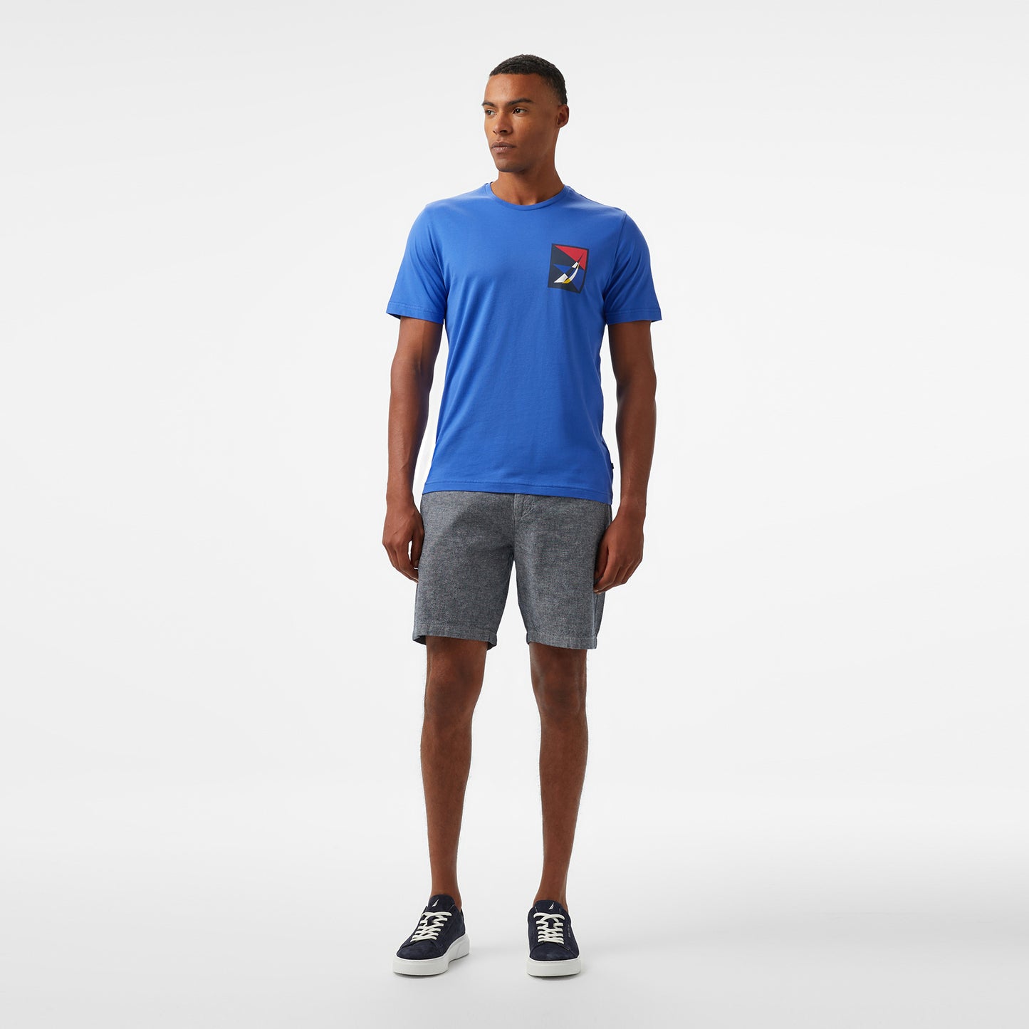 Nautica Erkek Mavi Regular Fit T-shirt