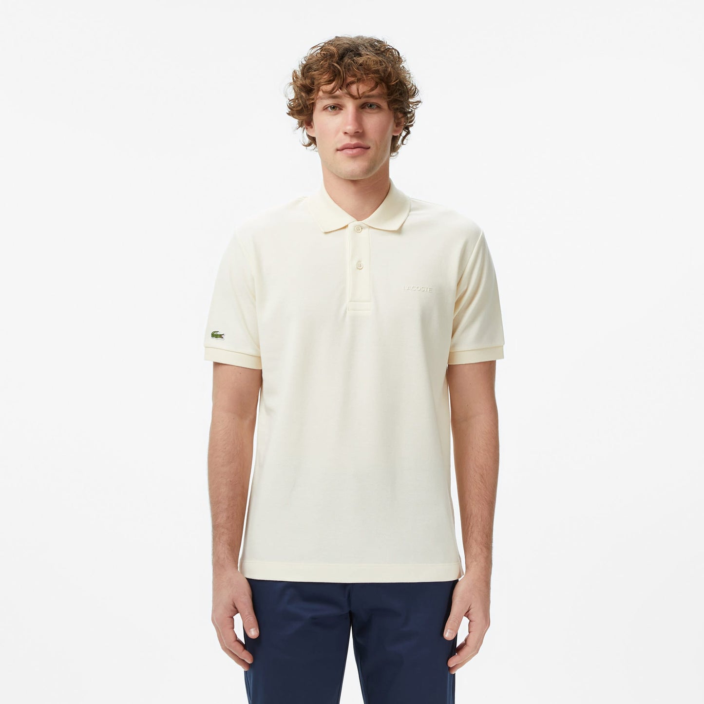 Lacoste Erkek Relaxed Fit Bej Polo