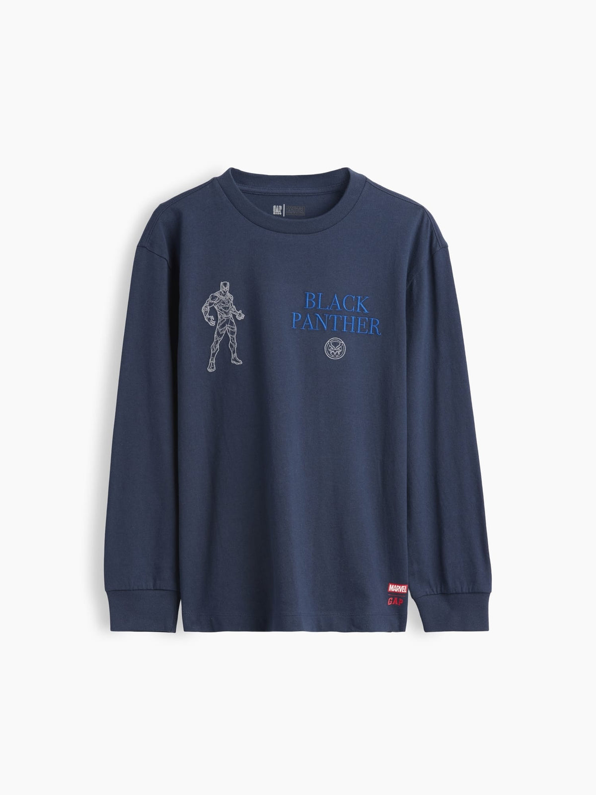 Lacivert Marvel Relaxed Grafik Baskılı T-shirt