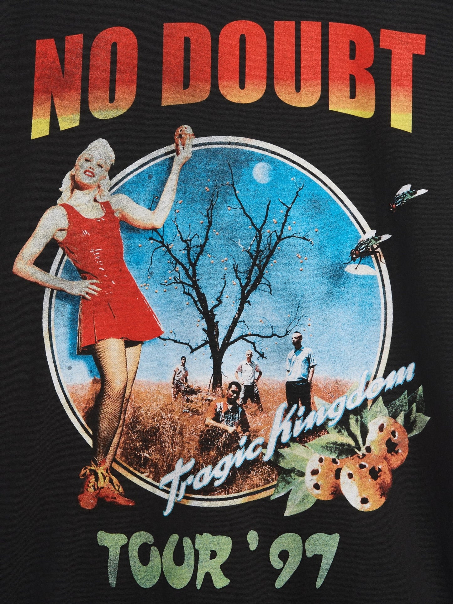 Siyah No Doubt Relaxed Grafik Baskılı T-shirt