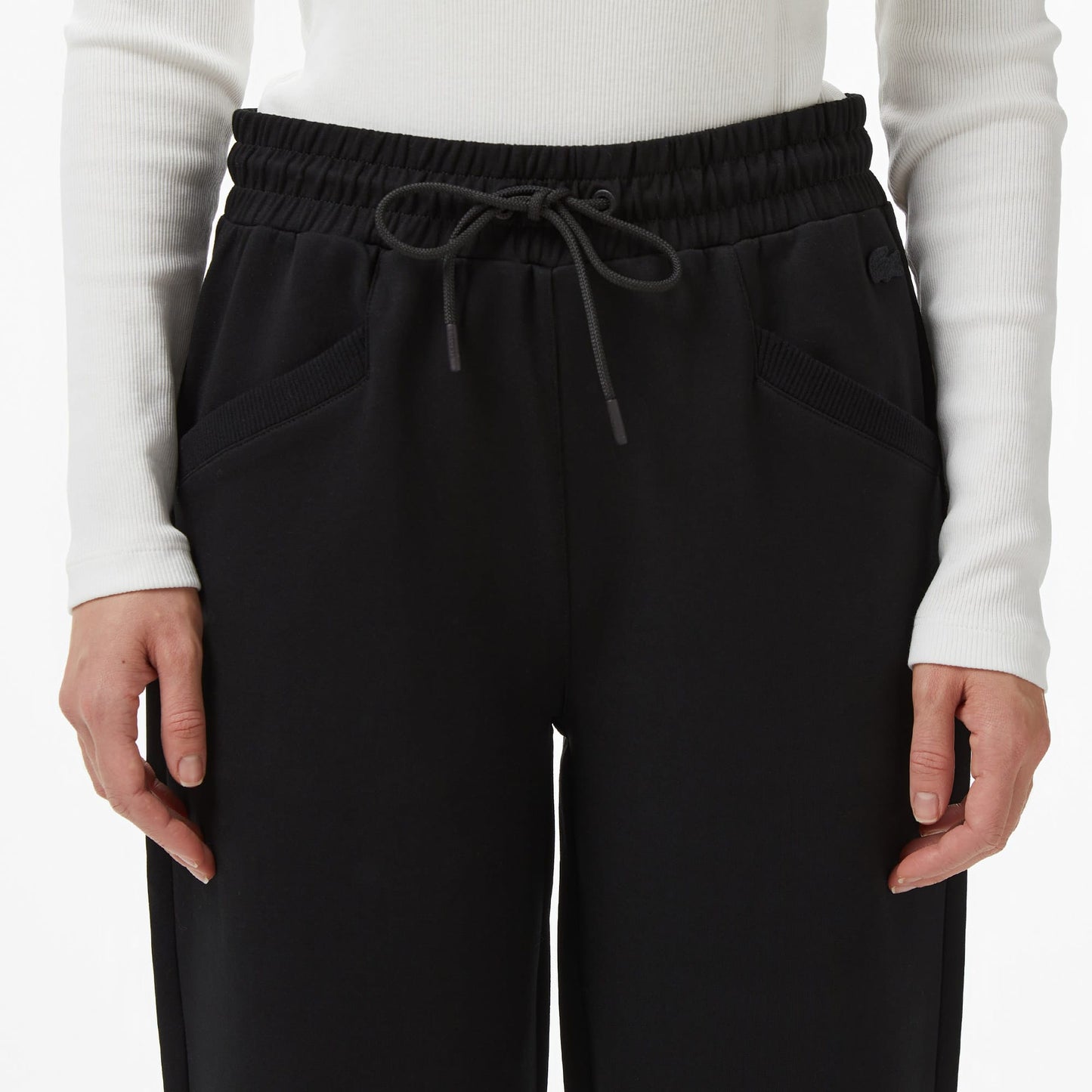 Lacoste Kadın Straight Fit Siyah Eşofman Altı
