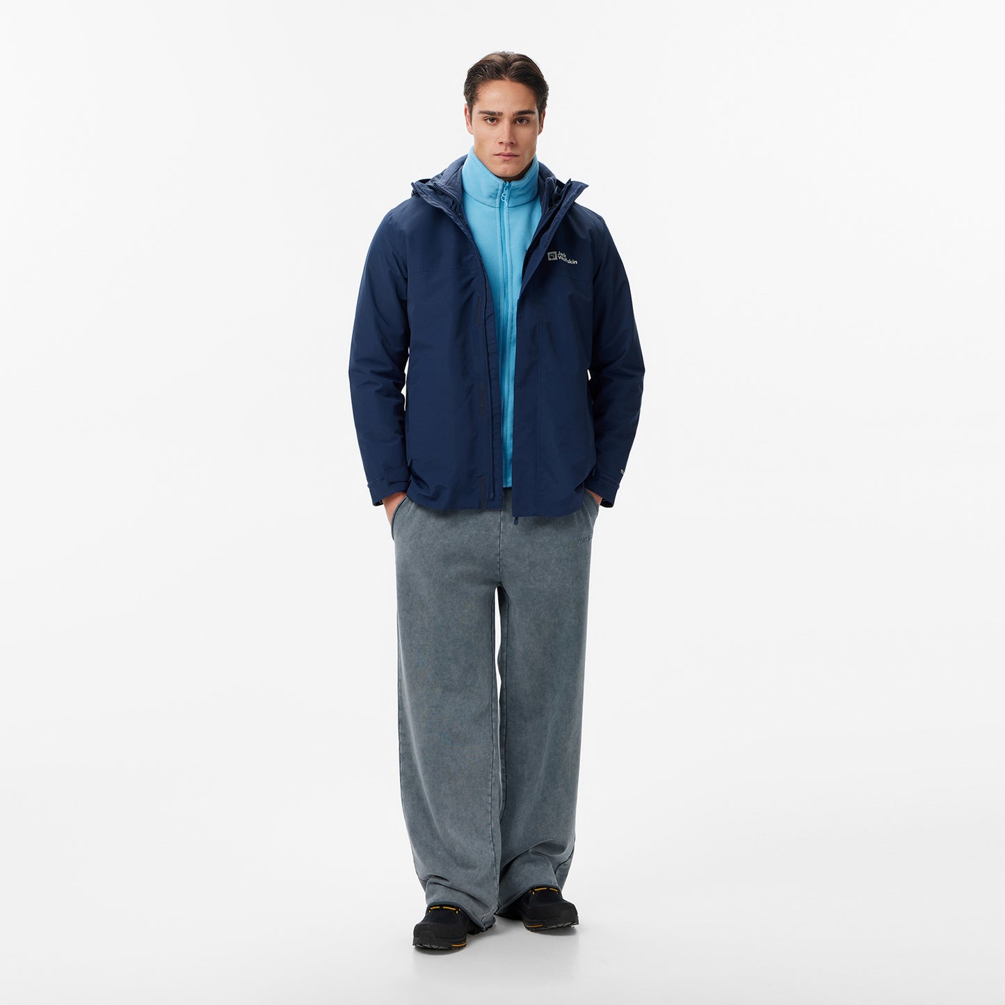 Jack Wolfskin Texapore 3in1 Erkek Lacivert Ceket
