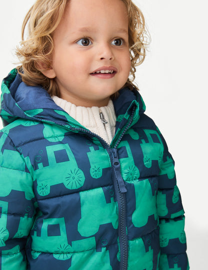 Stormwear™ Kapüşonlu Puffer Şişme Mont (0-3 Yaş)
