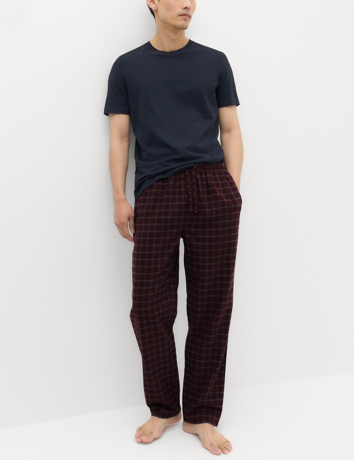 2'li Saf Pamuklu Desenli Pijama Altı Seti