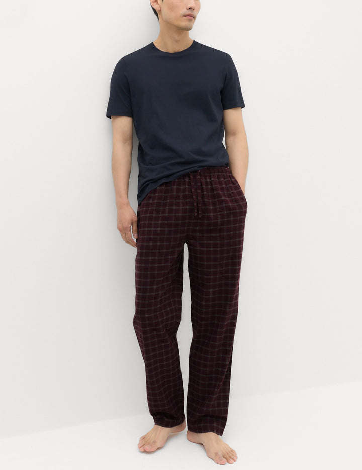 2'li Saf Pamuklu Desenli Pijama Altı Seti