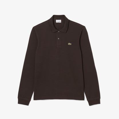 Lacoste L.12.12 Erkek Classic Fit Uzun Kollu Kahverengi Polo