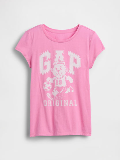 Pembe Grafik Baskılı T-shirt (2’li)