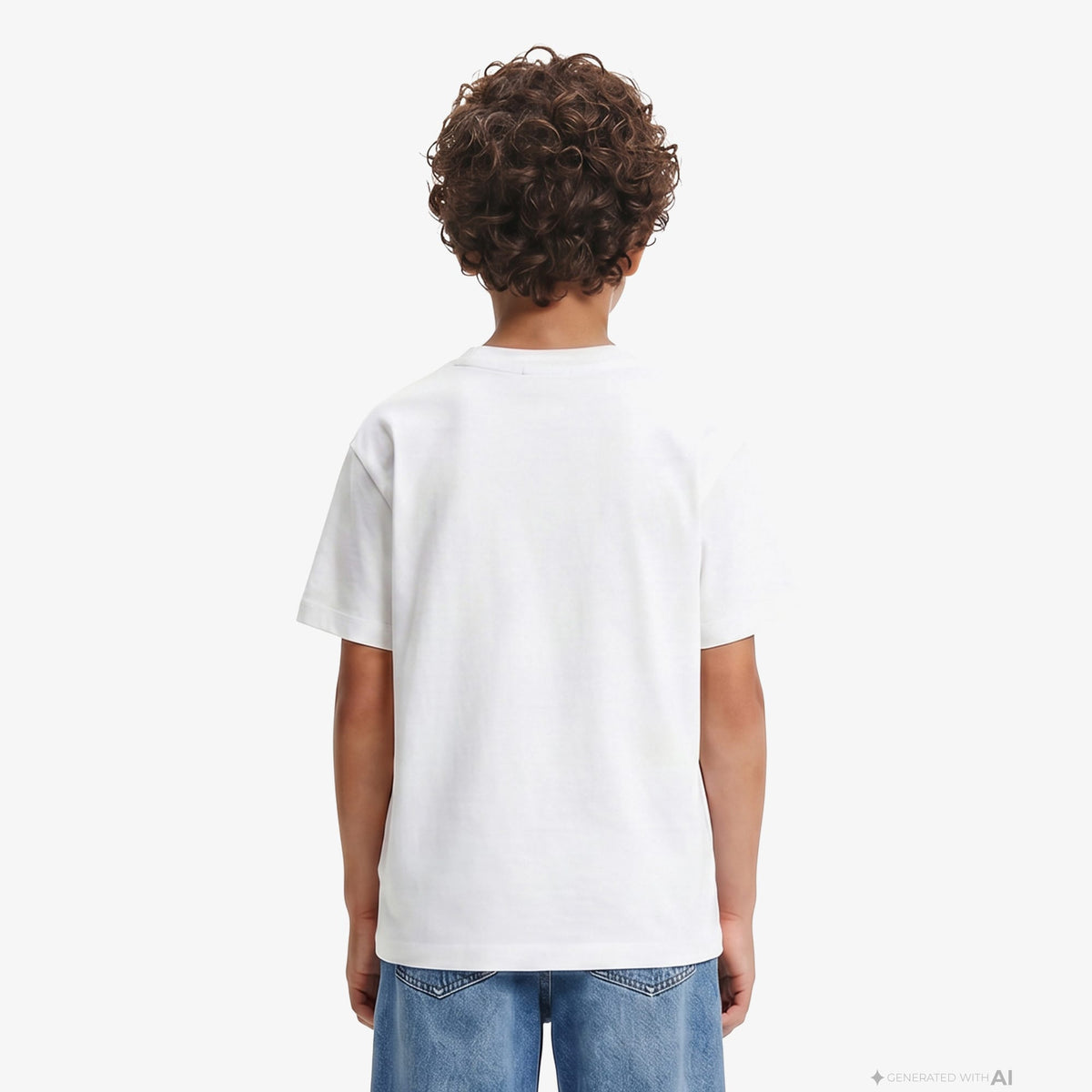 Calvin Klein Varsity Logo Çocuk Beyaz T-shirt