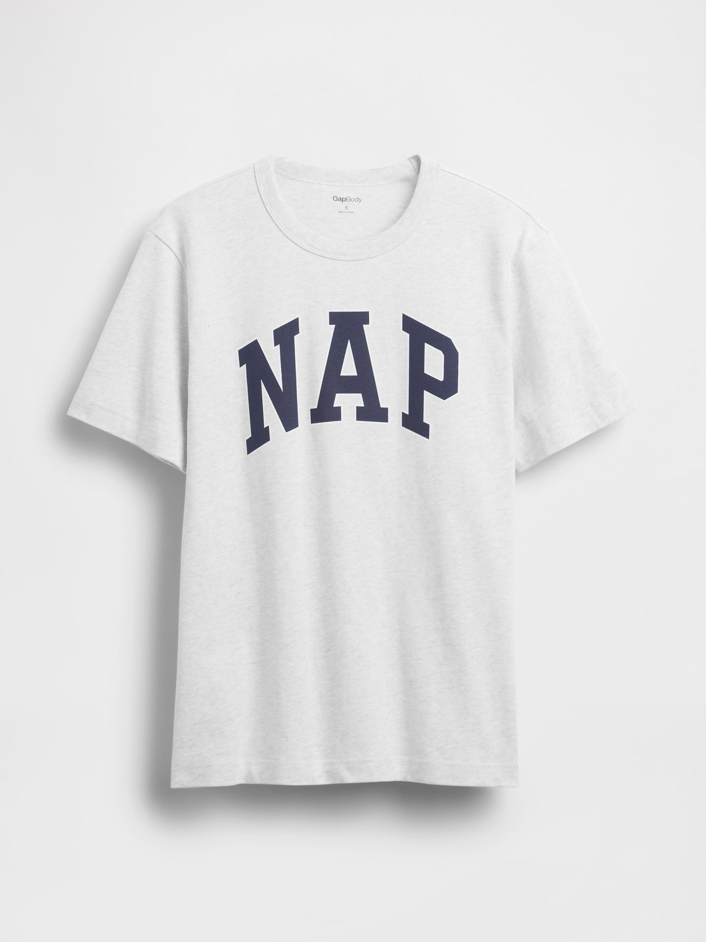 Açık Gri Nap Logo Oversized Pijama Üstü