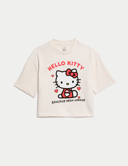 %100 Pamuklu Hello Kitty:trade_mark: T-shirt (2-8 Yaş)