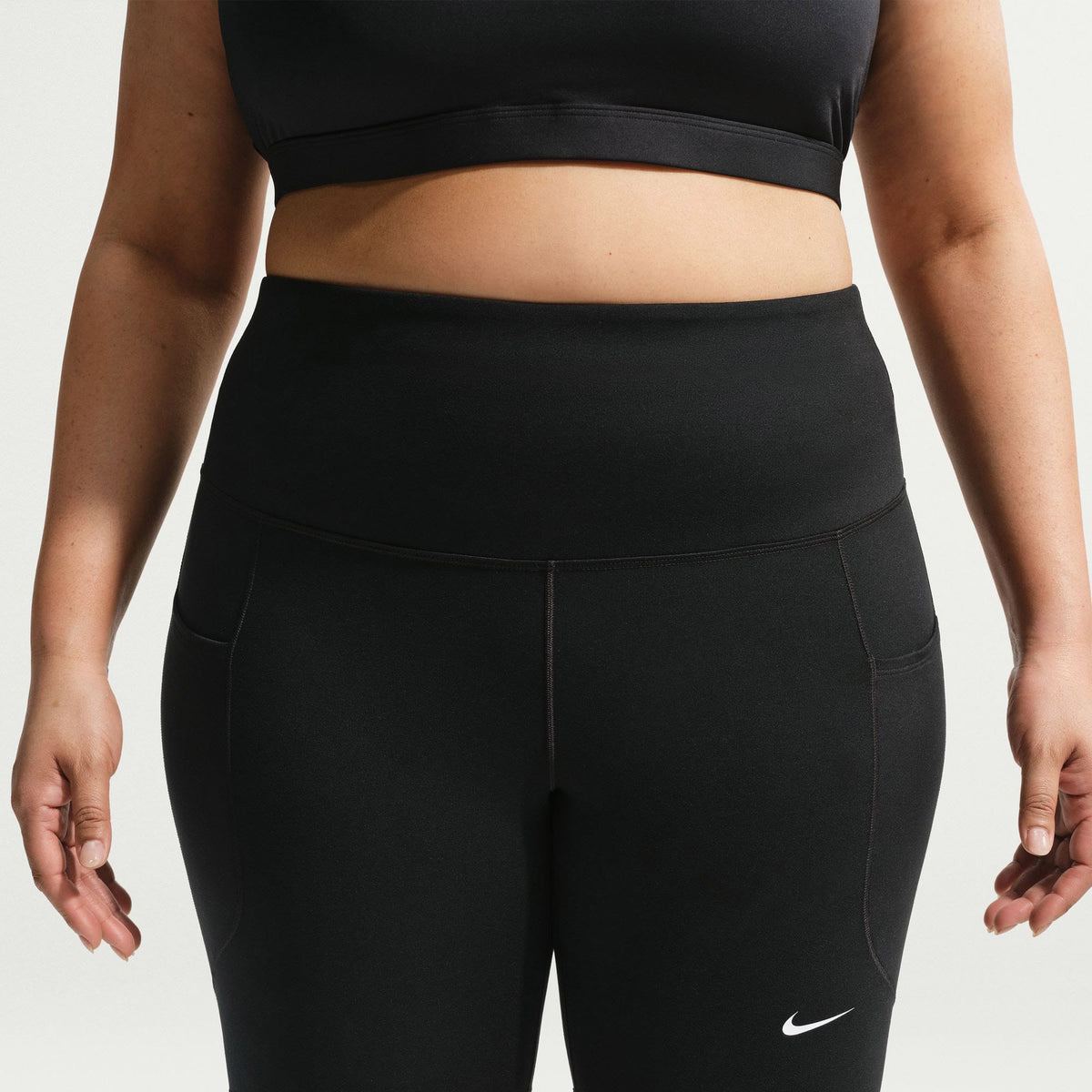 Nike Dri Fit One High Rise 8in Kadın Yeşil Tayt