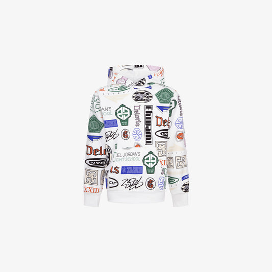 Jordan Essentials Printed Çocuk Beyaz Sweatshirt
