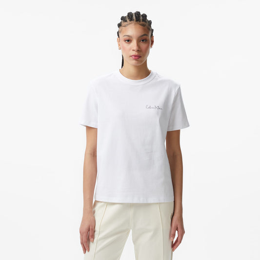 Calvin Klein Classic Graphic Kadın Beyaz T-shirt