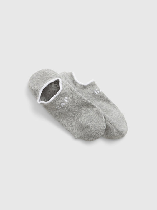 Gri Gap Logo Ankle Çorap Seti (2'li)