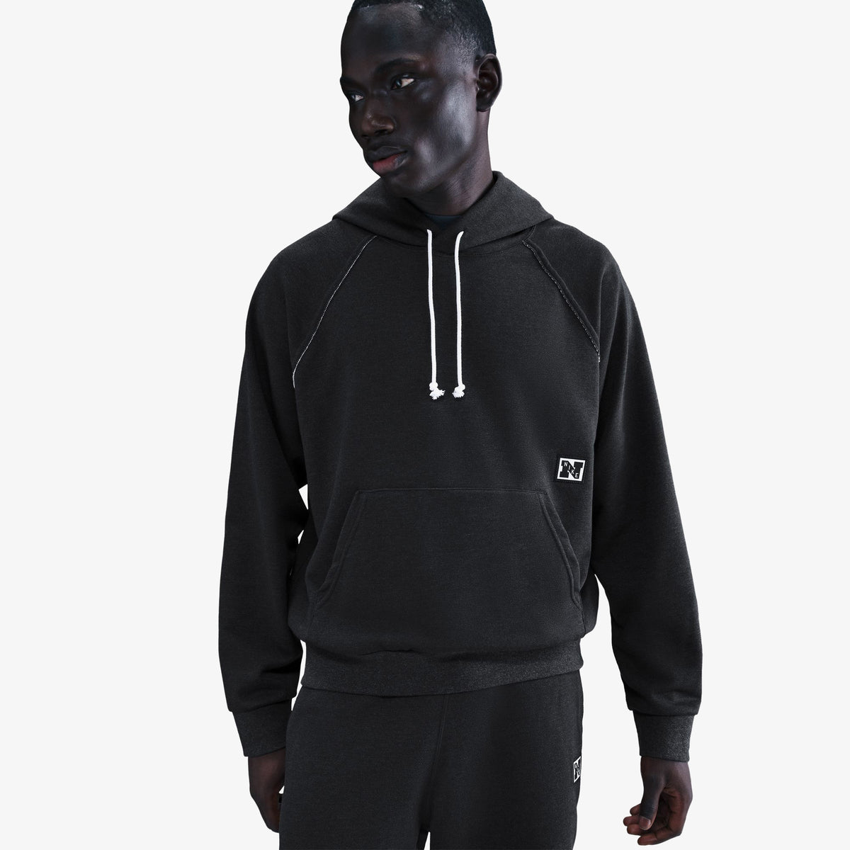 Nike Heritage Fleece Top Erkek Siyah Sweatshirt
