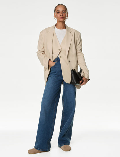Tailored Fit Uzun Klasik Yelek