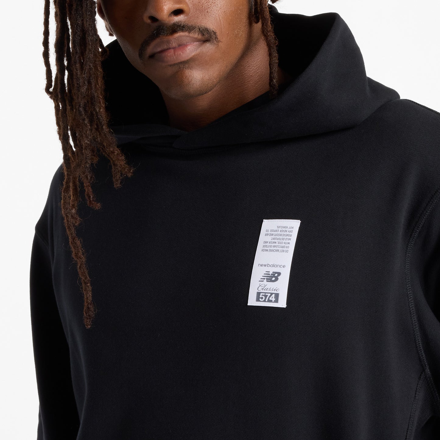 New Balance French Terry 574 Erkek Lacivert Hoodie