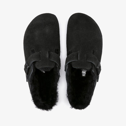 Birkenstock Boston Fell Vi Unisex Siyah Terlik