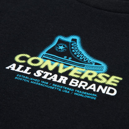 Converse Globe Frontback Çocuk Siyah T-shirt Şort Takım