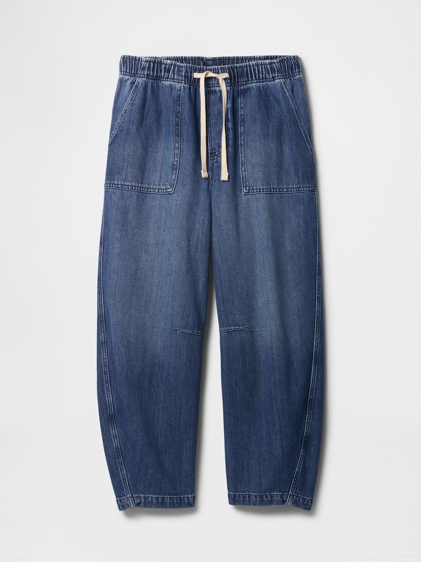 Mavi Mid Rise Supersoft Pull-on Barrel Jean Pantolon