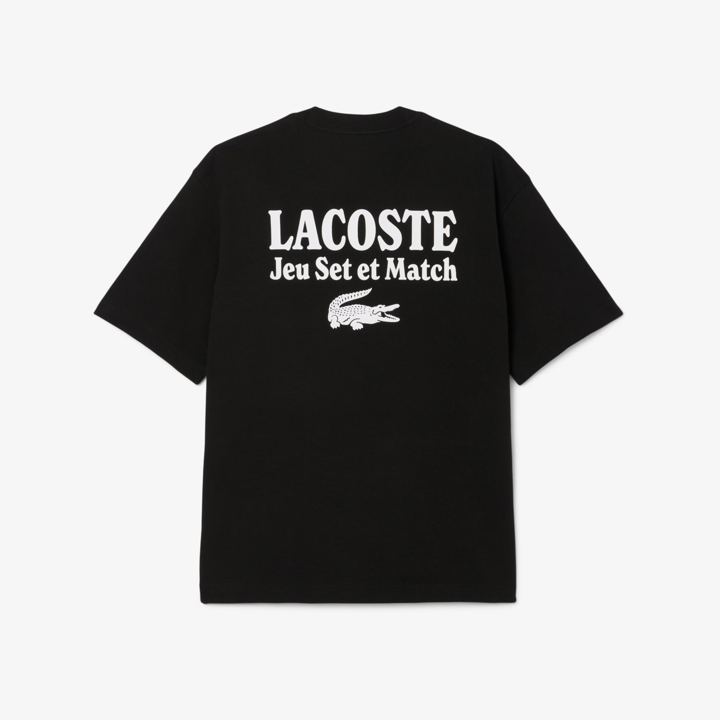 Lacoste Heavy Fit Printed Erkek Siyah T-shirt