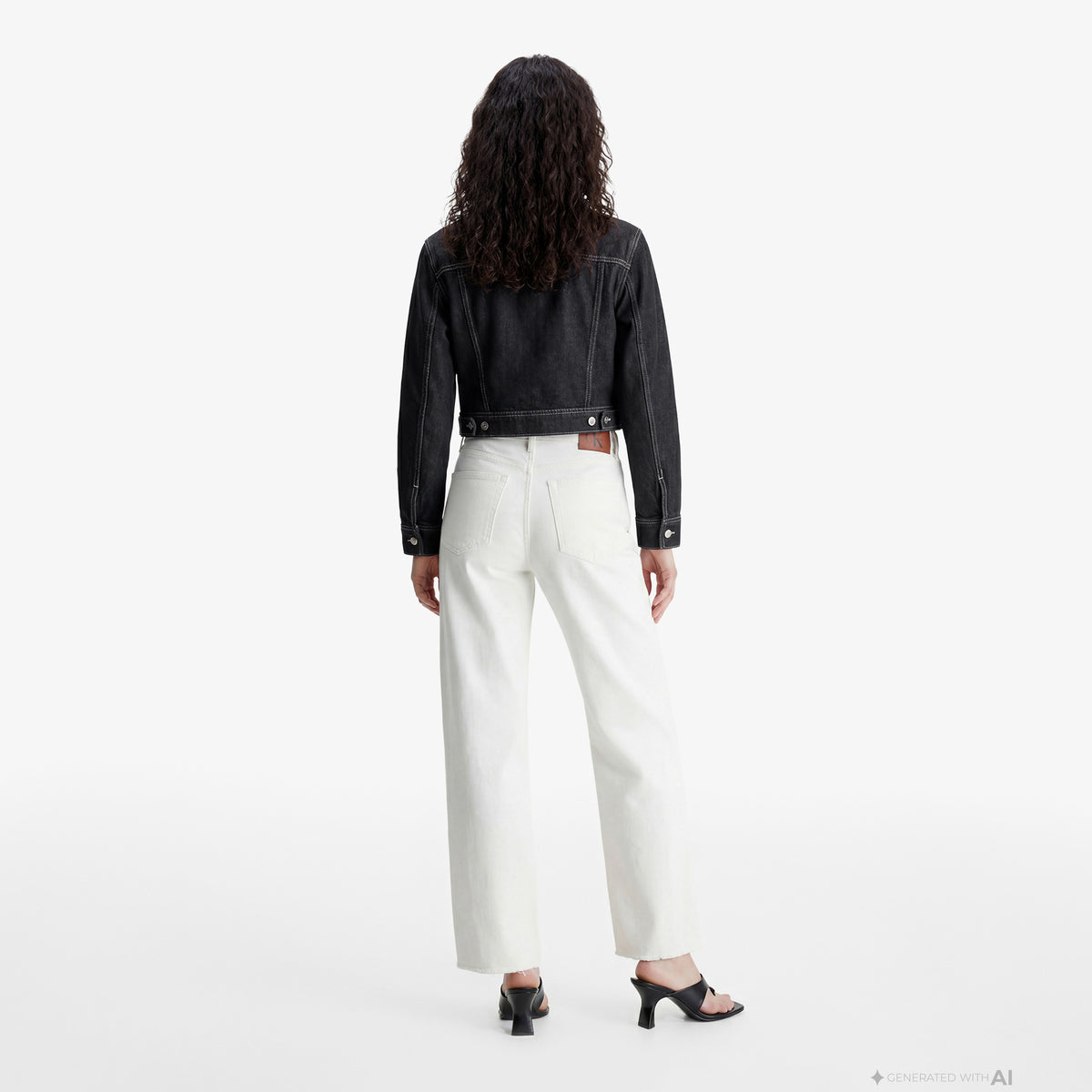 Calvin Klein Workwear Rinse Kadın Mavi Ceket