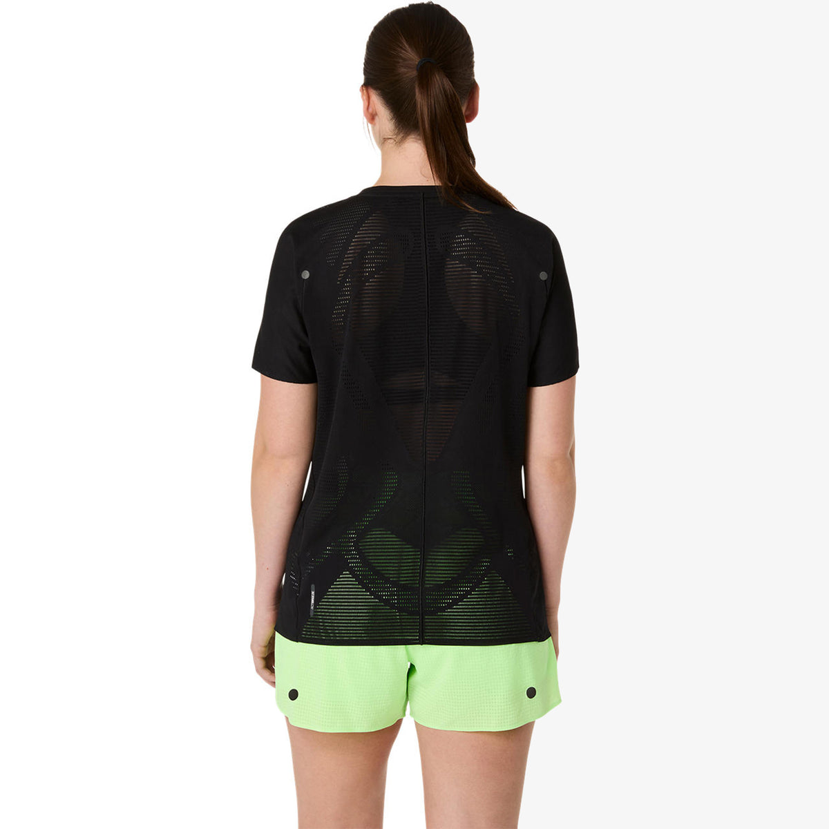 Asics Metarun Ss Top Kadın Siyah Koşu T-shirt