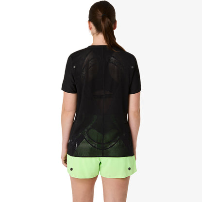 Asics Metarun Ss Top Kadın Siyah Koşu T-shirt