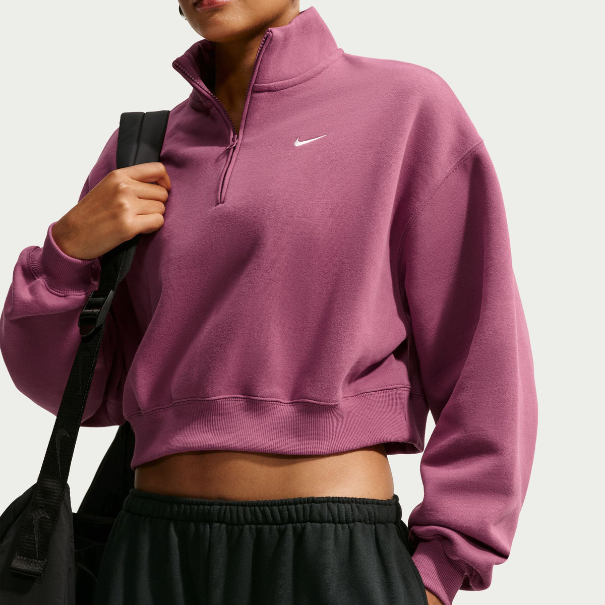 Nike Studio Fleece Kadın Pembe Sweatshirt