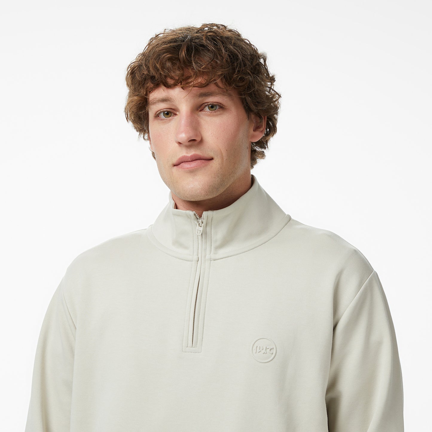 United4 Regular Fit Erkek Krem Sweatshirt