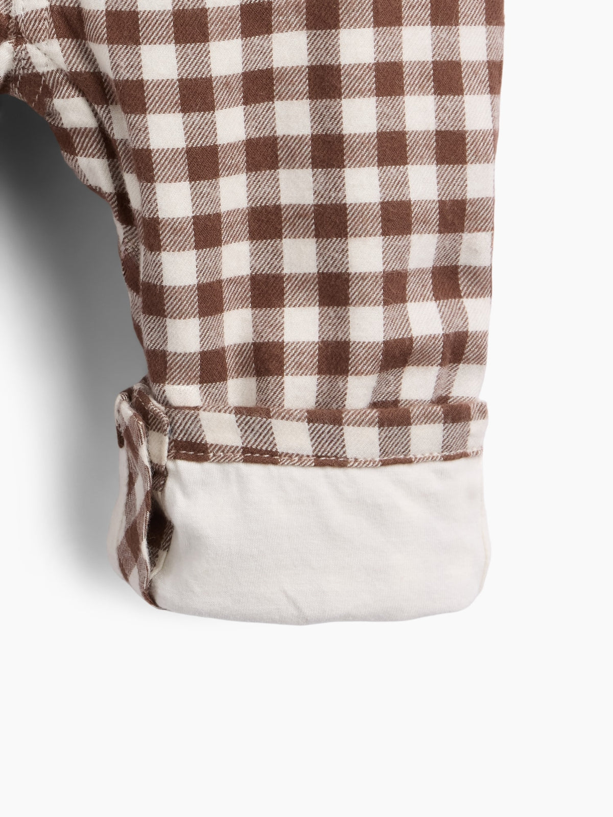 Kahverengi Gingham Flannel Tulum