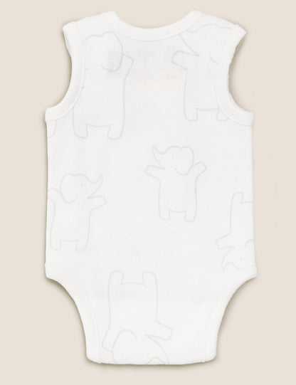 Saf Pamuklu 3'lü Prematüre Bodysuit