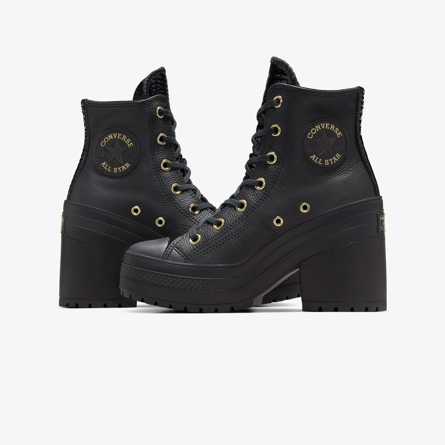 Converse Chuck 70 De Luxe Heel Unisex Kahverengi Deri Platform Sneaker
