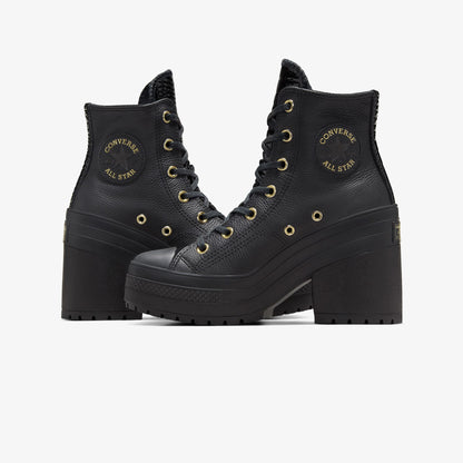 Converse Chuck 70 De Luxe Heel Unisex Kahverengi Deri Platform Sneaker