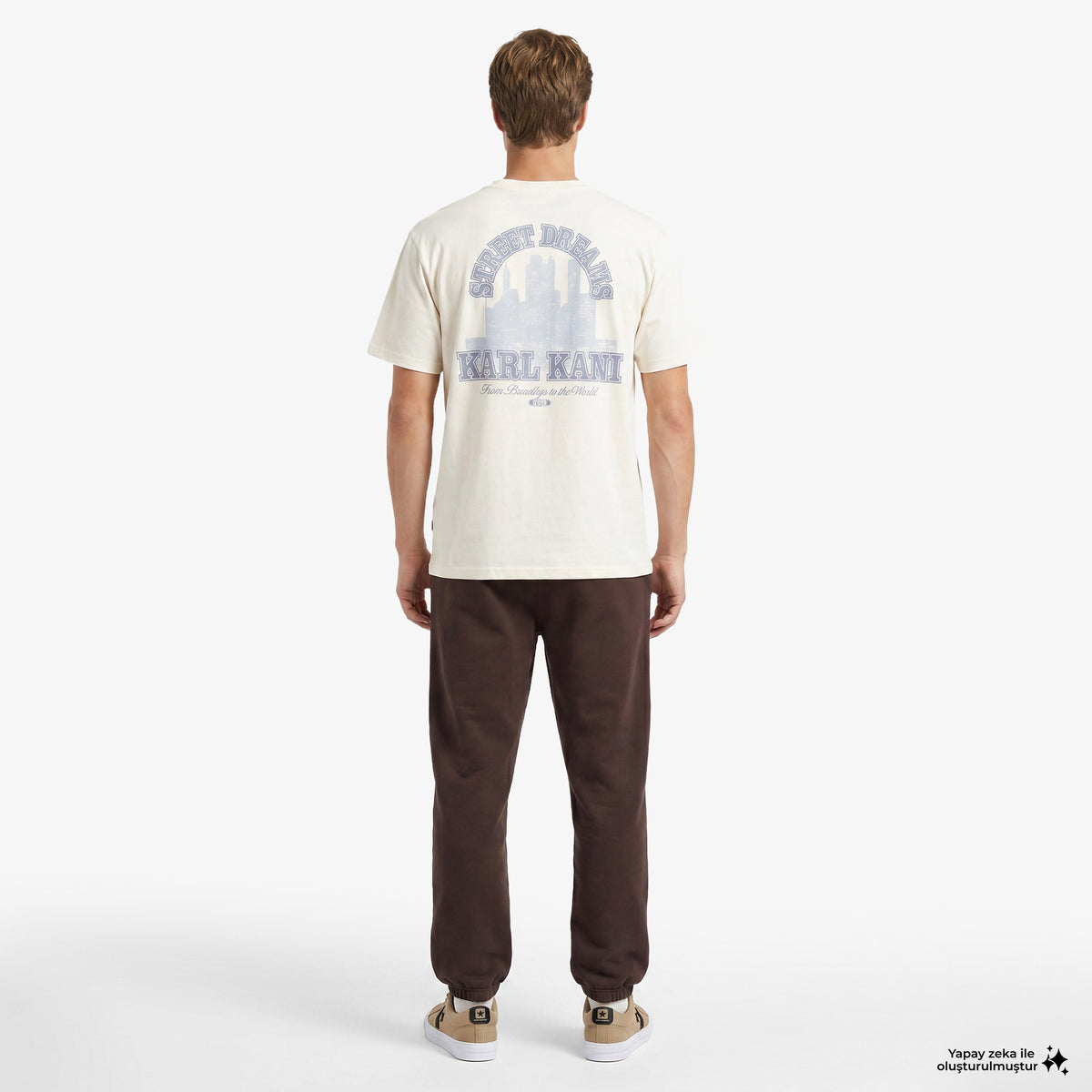 Karl Kani Signature Oversized Erkek Beyaz T-shirt
