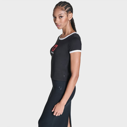 Converse Regular Fit Kadın Siyah T-shirt