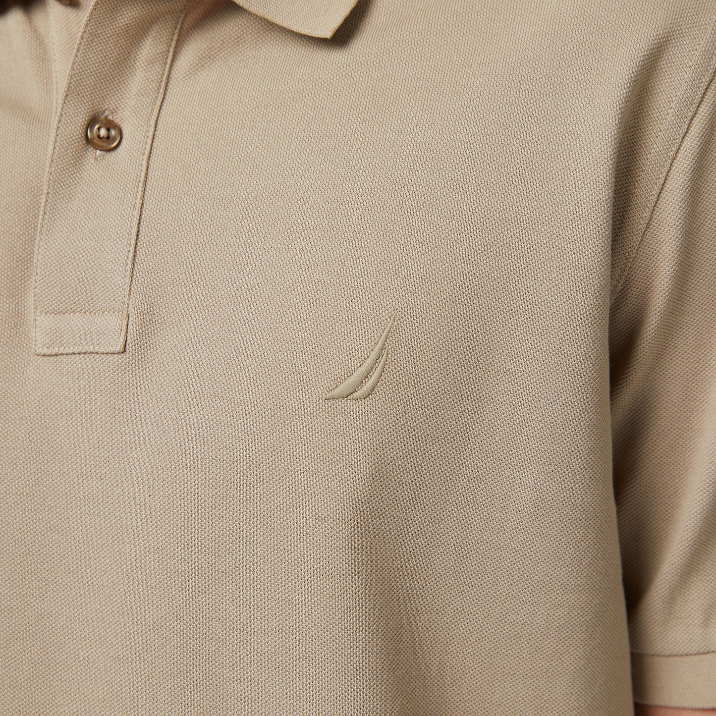 Nautica Erkek Bej Regular Fit Polo Yaka T-shirt