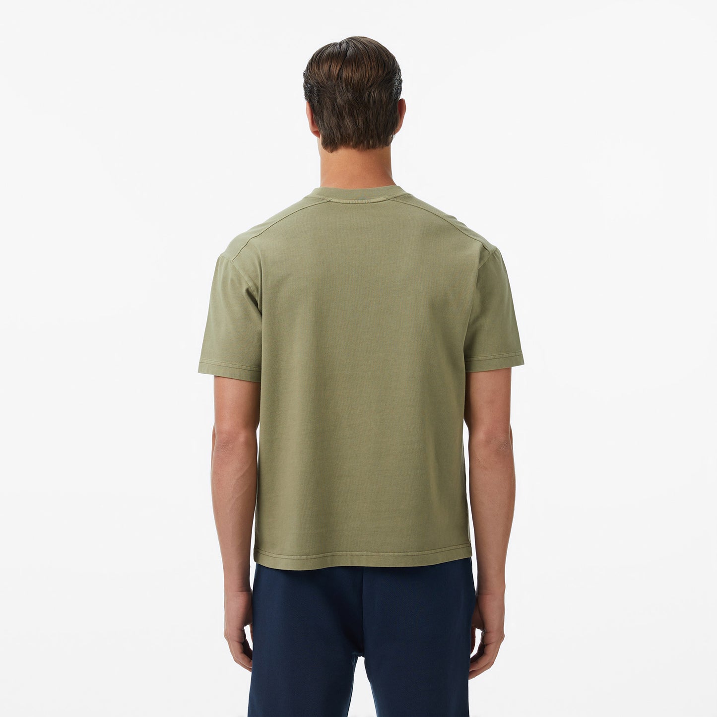 Lacoste Erkek Relaxed Fit Bisiklet Yaka Haki T-shirt