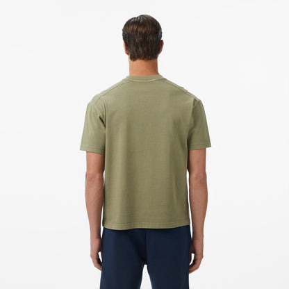 Lacoste Erkek Relaxed Fit Bisiklet Yaka Haki T-shirt