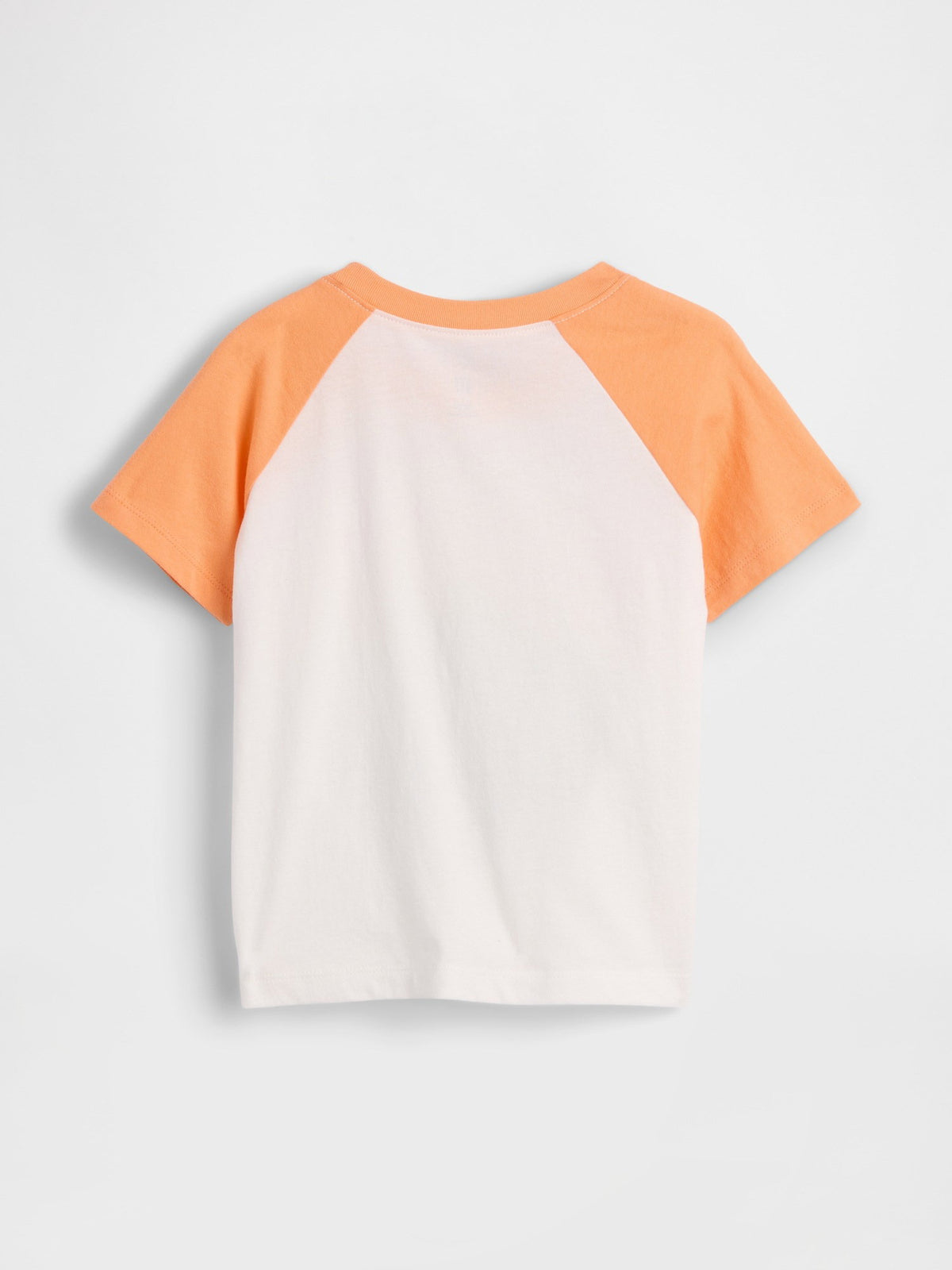 Turuncu Colorblock Grafik Baskılı T-shirt