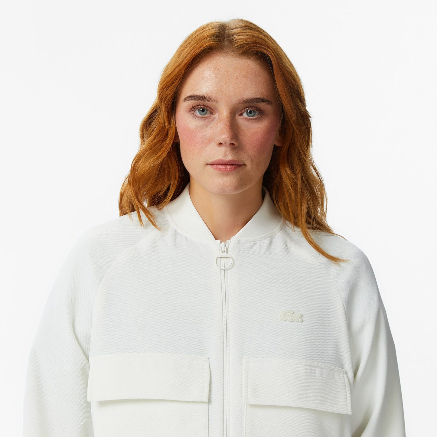 Lacoste Kadın Regular Fit Krem Gömlek