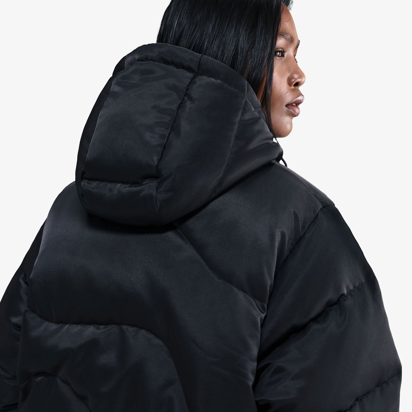 Nike Sportswear Swoosh Series Therma-fit Puffer Kadın Siyah Mont