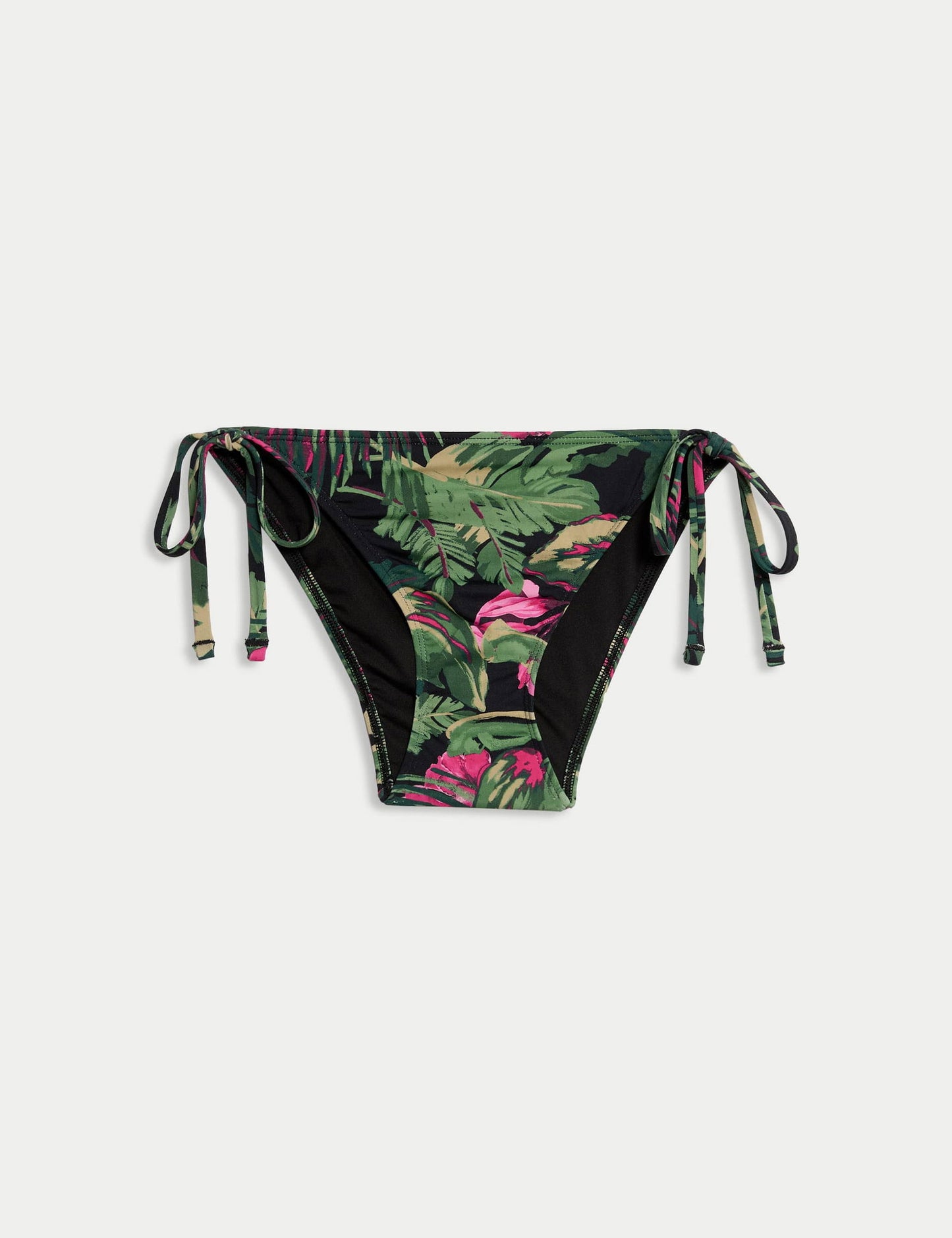 Desenli Bağcıklı Yüksek Bel Bikini Altı