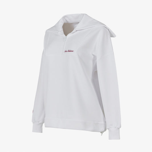 New Balance Wnc1609 Lifestyle Kadın Beyaz Sweatshirt