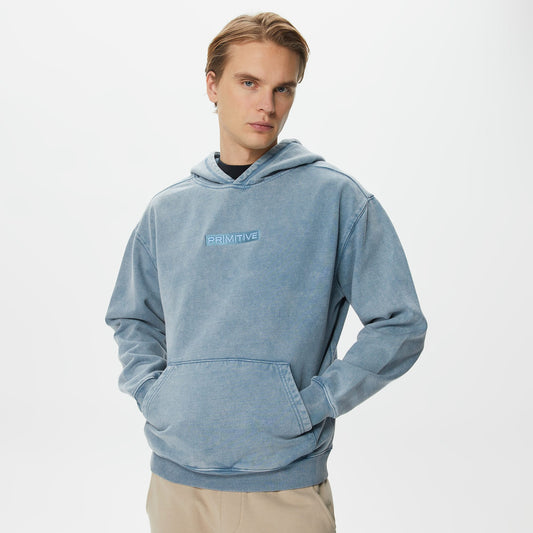Primitive Euro Vintage Erkek Mavi Hoodie