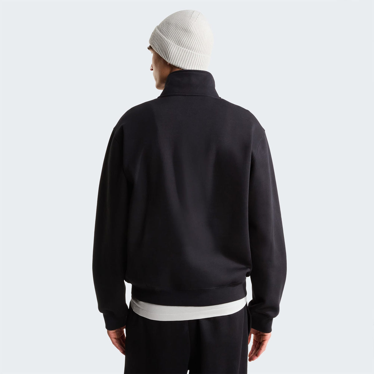 The North Face Essential Simple Dome Relaxed 1/4 Zip Erkek Siyah Polar