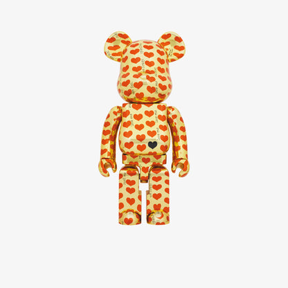 Bearbrick Gold Heart 70cm Renkli Figür